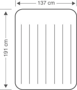 Intex Pillow Rest Classic Full Luchtbed - 2-persoons - 191x137x23 Cm -Buiten Kamperen Apparatuur 1023x1200