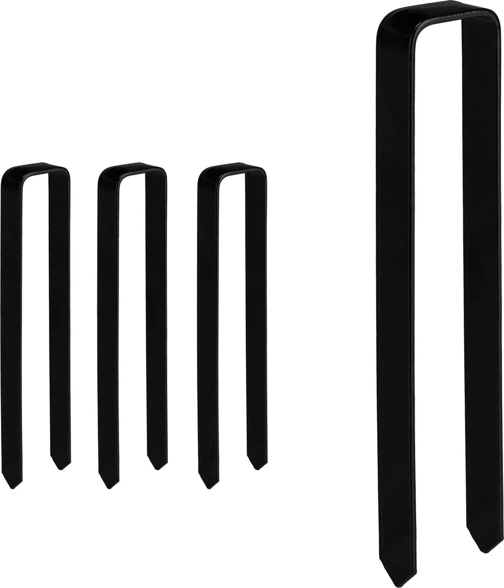 Relaxdays Grondankers Voor Rozenboog - Staal - Grondpennen - U-vorm - Haringen - Anker 3 Relaxdays Grondankers Voor Rozenboog - Staal - Grondpennen - U-vorm - Haringen - Anker