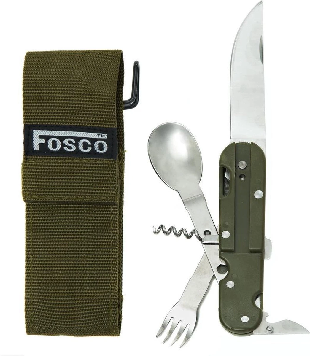 Fosco Outdoor Bestek - Groen - Inklapbaar 3 Fosco Outdoor Bestek - Groen - Inklapbaar