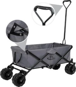 TecTake - Opvouwbare Bolderkar Heidrun Grijs -Buiten Kamperen Apparatuur 1046x1200 3