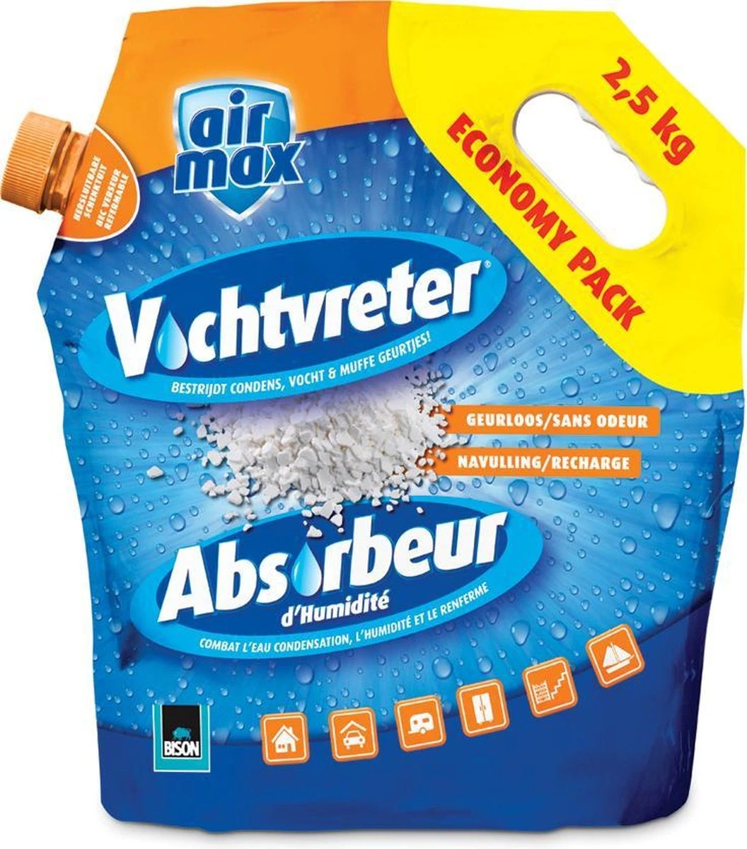 Bison Vochtvreter Losse Kristallen Navulling - 2,5 Kg 6 Bison Vochtvreter Losse Kristallen Navulling - 2,5 Kg - Afbeelding 4