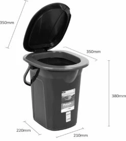 Campingtoilet 19L Mobiele Toiletemmer Reistoilet Toiletemmer Toilet Mobiele Camping Antraciet -Buiten Kamperen Apparatuur 1074x1200 6