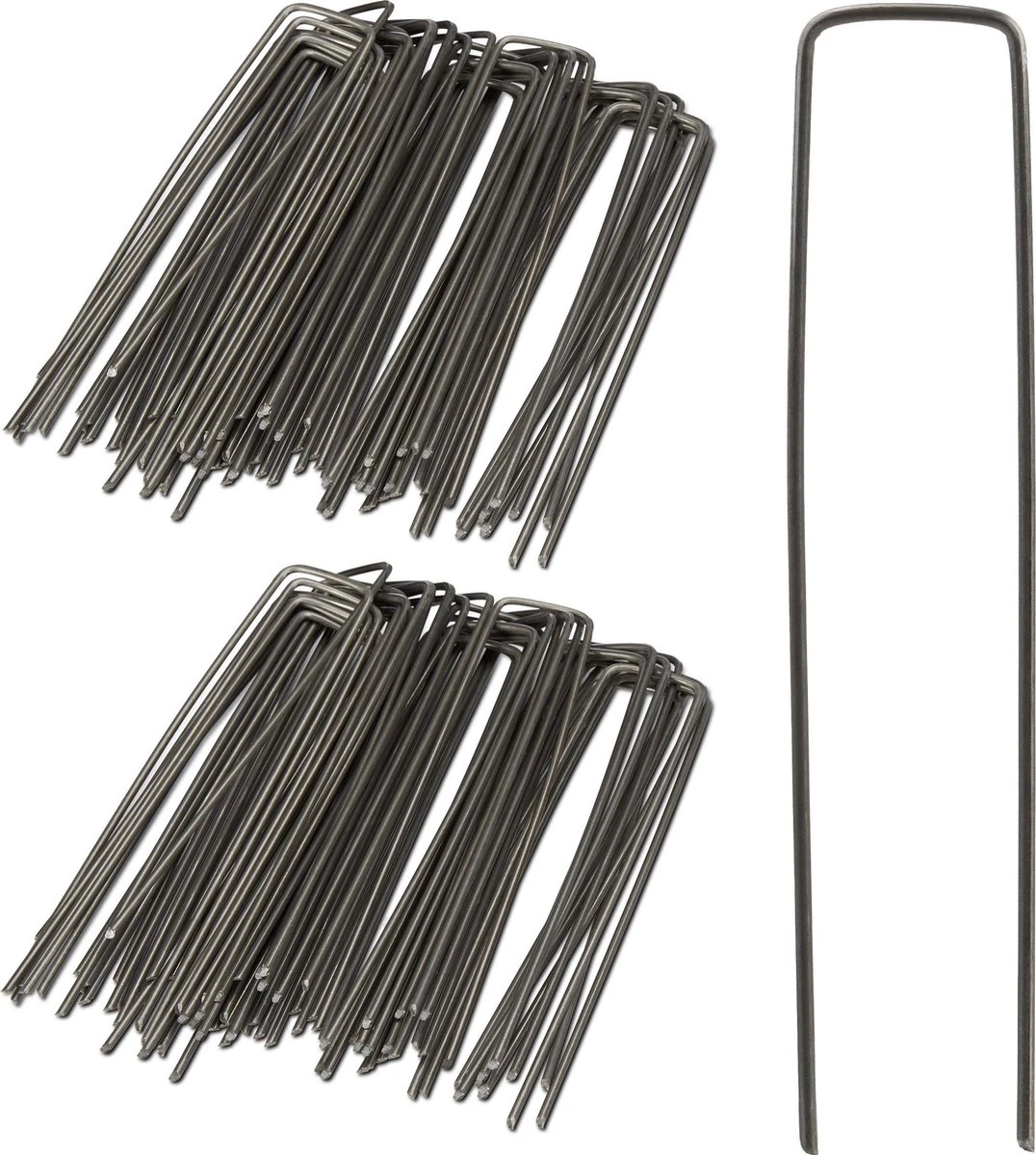 Relaxdays 100x Gronddoekpen - Grondanker - Haring - Gronddoekhaak - Grondhaken - 2mm 10 Relaxdays 100x Gronddoekpen - Grondanker - Haring - Gronddoekhaak - Grondhaken - 2mm - Afbeelding 8