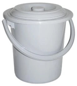 Curver Camping Toiletemmer - Met Deksel - 5 L - Ø 23,5 Cm - Lichtgrijs -Buiten Kamperen Apparatuur 1077x1200 1
