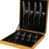 SMILON Bestekset In Koffer Zwart - 16 Delig Messen Vorken Lepels Voor 4 Personen - Camping - Ideaal Voor Reizen, Kamperen, Thuis -Buiten Kamperen Apparatuur 1089x1200 9