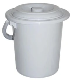Curver Camping Toiletemmer - Met Deksel - 5 L - Ø 23,5 Cm - Lichtgrijs -Buiten Kamperen Apparatuur 1091x1200 5