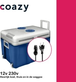 Koelbox Met Wielen Voor Auto & Camping Warm En Koud 40L - Frigobox Elektrisch 12v 230 Volt - MiniBar - Mini Koelkast | Verkoelt En Verwarmt | Eco-modus - Minibar - Mini Koelkast -Buiten Kamperen Apparatuur 1112x1200 1