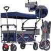 AREBOS Premium Steekwagen Met Dak Opvouwbare Tuinkar Handkar Bolderkar Blauw / Grijs 2 AREBOS Premium Steekwagen Met Dak Opvouwbare Tuinkar Handkar Bolderkar Blauw / Grijs -Buiten Kamperen Apparatuur 1136x1200 5