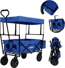 AREBOS Handwagen Vouwbare Dak Handwagen Vouwbare Trolley Uitrustingswagen Blauw 22 AREBOS Handwagen Vouwbare Dak Handwagen Vouwbare Trolley Uitrustingswagen Blauw -Buiten Kamperen Apparatuur 1155x1200 1