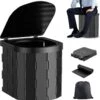 KNGZ Outdoor Gear – Camping Toilet – Nieuw Model – Biologisch Afbreekbare Zakjes – Opvouwbare Camping Toilet Met Deksel – Camping Toilet Hoge Zit – Draagbare WC Emmer Volwassen – Draagbaar Mobiel Potje – Nachtemmer – Opvouwbaar Toilet – Kamperen -Buiten Kamperen Apparatuur 1159x1200 8