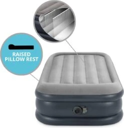 Intex Twin Deluxe Pillow Rest Raised Luchtbed - 191x99x42 Cm -Buiten Kamperen Apparatuur 1165x1200