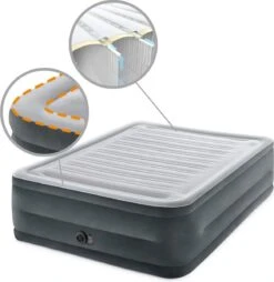 Intex Luchtbed - 2-Persoons - 152 X 203 X 33 Cm - Grijs - Met Ingebouwde Pomp, Hoeslaken Antraciet En Reparatieset 13 Intex Luchtbed - 2-Persoons - 152 X 203 X 33 Cm - Grijs - Met Ingebouwde Pomp, Hoeslaken Antraciet En Reparatieset -Buiten Kamperen Apparatuur 1166x1200 3