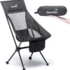 Skandika Campingstoel Compact – Campingstoelen - Campingstoel Tot 150 Kg Belastbaar - Kampeerstoel, Visstoel, Kleine Pakmaat, Opvouwbaar, Stabiel, Licht, Comfortabel Gepolsterd – Draagtas Meegeleverd - Vouwstoel – Zwart -Buiten Kamperen Apparatuur 1167x1200 1