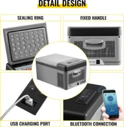 VEVOR - Coolbox - Koelbox 15L - Elektrische Coolbox - Draagbare Mini Koelkast - Draagbare Auto Vriezer 12/24Volt -Buiten Kamperen Apparatuur 1167x1200 3