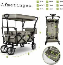 Wildebeest Bolderkar Opvouwbaar Grijs - Bolderwagen Met Kinder Zitje - Bolderkarren - Handkar Grijs - Opvouwbaar Transportwagen - Transportkar - Handkar Tuin Trolley Met Dak Transport Trolley XXL 15 Wildebeest Bolderkar Opvouwbaar Grijs - Bolderwagen Met Kinder Zitje - Bolderkarren - Handkar Grijs - Opvouwbaar Transportwagen - Transportkar - Handkar Tuin Trolley Met Dak Transport Trolley XXL -Buiten Kamperen Apparatuur 1175x1200 6