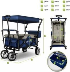 Tresko- Bolderkar, Grijs, Opvouwbaar, Met Dakje, Geschikt Tot 80 Kg - Bolderwagen - Kinderenvervoer - Bolderkarren - Tuinkar - Kinderwagen 18 Tresko- Bolderkar, Grijs, Opvouwbaar, Met Dakje, Geschikt Tot 80 Kg - Bolderwagen - Kinderenvervoer - Bolderkarren - Tuinkar - Kinderwagen -Buiten Kamperen Apparatuur 1176x1200 5