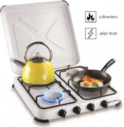Kemper Gas Kooktoestel - Campingkooktoestel - Set Met 4 Branders - Gas - 4650W -Buiten Kamperen Apparatuur 1176x1200 9