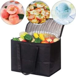 Merkloos 2 Stuks Geïsoleerde Koeltas Met Bodemplaat - Zwart -Buiten Kamperen Apparatuur 1187x1200 3