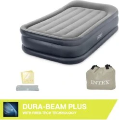 Intex Twin Deluxe Pillow Rest Raised Luchtbed - 191x99x42 Cm -Buiten Kamperen Apparatuur 1191x1200 1