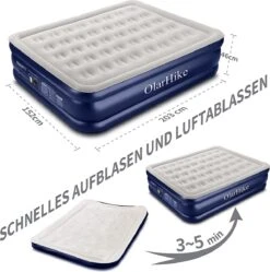 OlarHike Queen Size Luchtmatras Met Geïntegreerde Elektrische Pomp, Zelfopblazend Luchtbed, Voor 2 Personen, Premium Gastenbed, Opblaasbaar Matras Voor Camping Of Thuisgebruik, 203 X 152 X 46 Cm -Buiten Kamperen Apparatuur 1192x1200 2