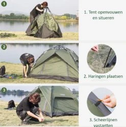 Sens Design Pop Up Tent - Tent - 2-3 Personen 11 Sens Design Pop Up Tent - Tent - 2-3 Personen -Buiten Kamperen Apparatuur 1192x1200