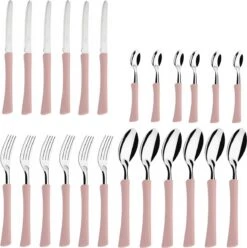 Di Solle Inova D - 6 Persoons Bestekset - Handige Opbergbak Met Raspdeksel - 26 Delig - Baby Pink -Buiten Kamperen Apparatuur 1193x1200 8