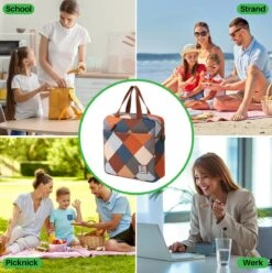 Brisby 4 Laags Geïsoleerde Koeltas - Lunchtas 7 Liter - Blok -Buiten Kamperen Apparatuur 1197x1200 41