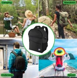 Brisby 4 Laags Geïsoleerde Koeltas Rugzak - 25 Liter - Met Handige Vakken Voor Bestek En Essentials - Waterafstotend Materiaal - Zwart -Buiten Kamperen Apparatuur 1197x1200 43