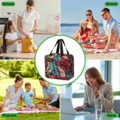 Brisby 4 Laags Geïsoleerde Koeltas - Lunchtas 4 Liter - Jungle -Buiten Kamperen Apparatuur 1197x1200 46