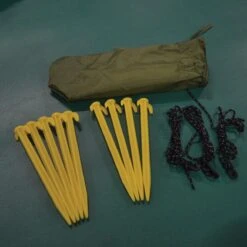 FisherPro WildLand Tent –comfortabele Vistent – Handige Strandtent – Compacte Festival Tent - Uitbreid Mogelijkheden Met Stormcover - Geschikt Voor 2 Personen -Buiten Kamperen Apparatuur 1198x1200 3