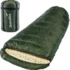 Skandika Vegas-R XXL Slaapzak - Mummieslaapzakken – Slaapzakken Volwassen – Maat XXL – Mummie Slaapzak - Unisex - Katoen, Luxe Kwaliteit, Koppelbaar, 3 Seizoenen, 220 X 110 Cm, -12° Tot -15°C, Outdoor Kampeerslaapzak – Ritssluiting Rechts - Groen -Buiten Kamperen Apparatuur 1198x1200 33