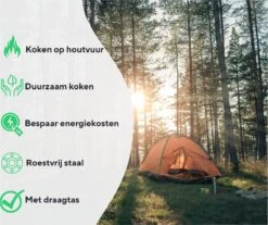 Thuiser Rocket Stove - Kooktoestel Op Houtvuur - Camping Gadget - Buiten Koken Op Vuur - Kookkachel Voor Buiten - Buiten Koken Op Vuur Toestellen - Kampeer Gadgets - Gadgets Mannen - Kampeer Kooktoestel - Kookkachel Op Hout - Met Draagtas -Buiten Kamperen Apparatuur 1200x1006 3
