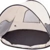 Deryan Luxe Pop Up Strandtent - Anti-UV 50+ - Cream -Buiten Kamperen Apparatuur 1200x1009