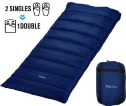 Beefree Slaapzak XL - Grote Katoenen 220 X 90cm - Aanritsbaar - Blauw -Buiten Kamperen Apparatuur 1200x1013 2