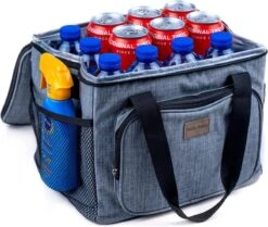 Packaway 4 Laags Geïsoleerde Koeltas - Lunchtas 15 Liter - Grijs -Buiten Kamperen Apparatuur 1200x1015 4