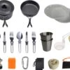 Hikr® Camping Pannenset - Complete 22-delige Kookset - Lichtgewicht - Kookgerei Servies - Outdoor - BPA-vrij - Keukengerei Set -Buiten Kamperen Apparatuur 1200x1027 4