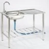 Camping/Outdoor Inox Tafel Met Gootsteen Lavabo En Kraan 100x77x50cm -Buiten Kamperen Apparatuur 1200x1029 1