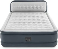 Intex 64448 - Queen Deluxe Ultra-Plush Zelfopblazend 2-persoons Luchtbed Met Hoofdboord (203x152x46cm) -Buiten Kamperen Apparatuur 1200x1031