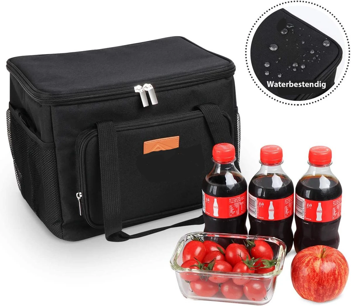 Lunchtas - Koeltas Voor Dames En Heren - Cool Bag - 4 Laags Geïsoleerde Koeltas - Kleine Cooler - Lunch Box - Lunchtas 15 Liter- Zwart 9 Lunchtas - Koeltas Voor Dames En Heren - Cool Bag - 4 Laags Geïsoleerde Koeltas - Kleine Cooler - Lunch Box - Lunchtas 15 Liter- Zwart - Afbeelding 7
