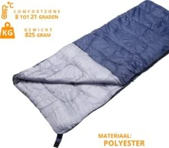 Slaapzak Envelop Dekenmodel - Zomer - 190cm X 70cm - Met Hoes -Buiten Kamperen Apparatuur 1200x1047 10