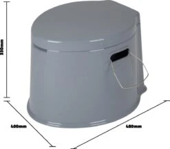 Bo-Camp Draagbaar Camping Toilet - 7 Liter - Grijs -Buiten Kamperen Apparatuur 1200x1056 7