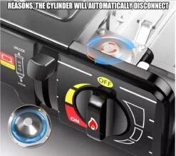 Camping Kooktoestel - Draagbaar Gasfornuis - Incl. 2x Gasflessen En Koffer -Buiten Kamperen Apparatuur 1200x1063 8