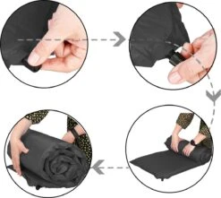 Springos Slaapmat | Zelfopblazend | 180 Cm | Inclusief Hoes | Zwart -Buiten Kamperen Apparatuur 1200x1072 1