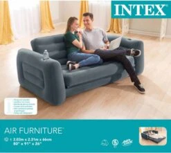 Intex Luxe Bankstel / Opblaasbare Slaapbank - 2-persoons - 203x224x66 Cm -Buiten Kamperen Apparatuur 1200x1072