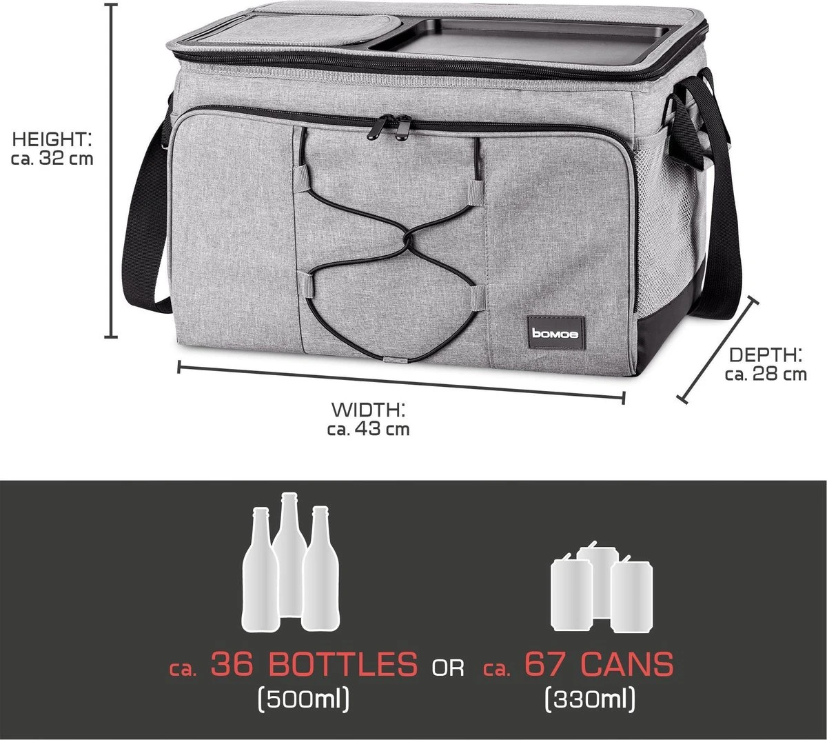 Bomoe Opvouwbare Koeltas IceBreezer KT43 - Koelbox Voor Onderweg - 43x32x28 Cm - 45 Liter - Picknicktas Perfect Voor Barbecues Of Festivals 4 Bomoe Opvouwbare Koeltas IceBreezer KT43 - Koelbox Voor Onderweg - 43x32x28 Cm - 45 Liter - Picknicktas Perfect Voor Barbecues Of Festivals - Afbeelding 2