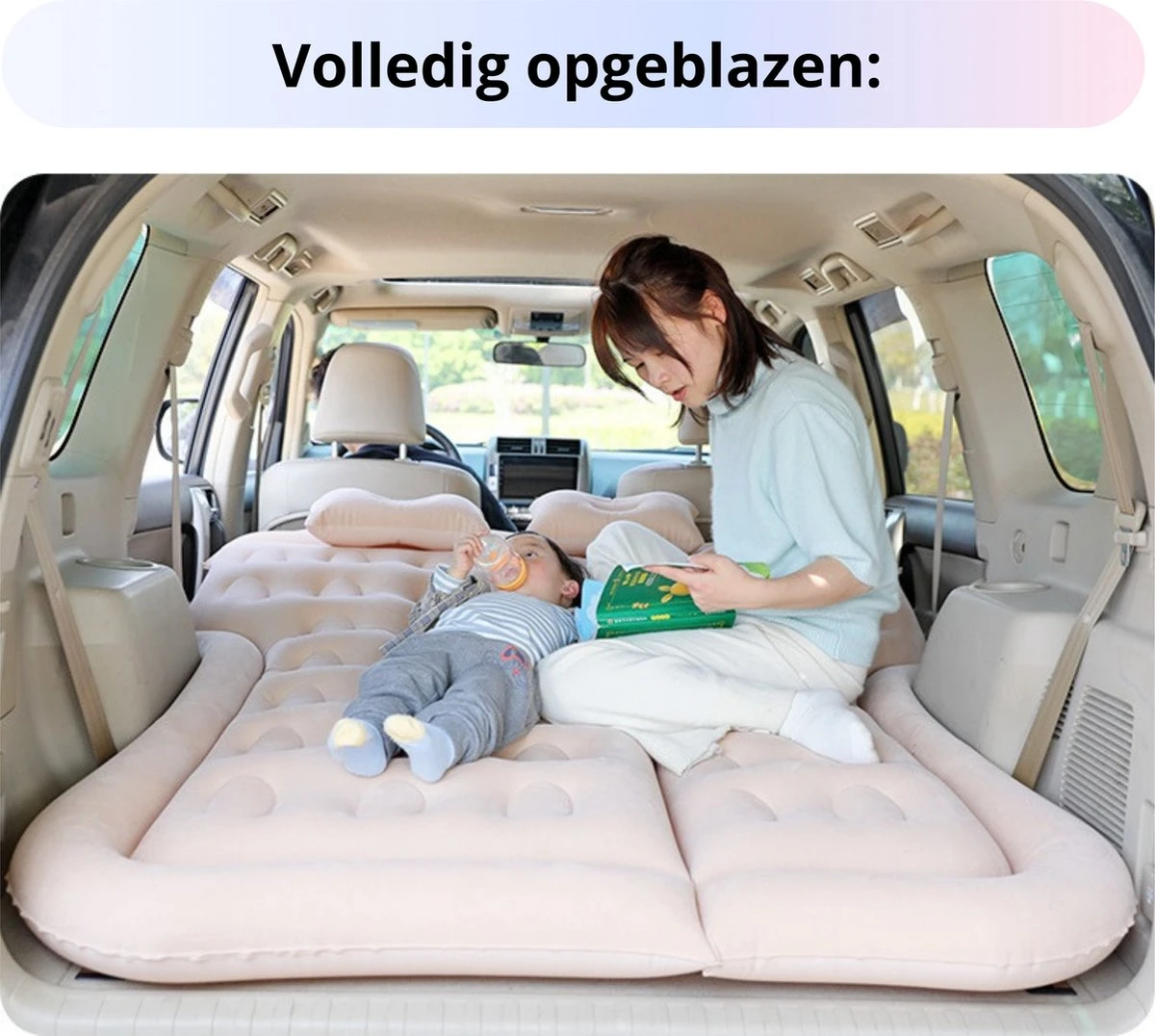 Opblaasbaar Auto Matras - Auto Luchtbed Zwart - Achterbank En Achterbak - Tweepersoons 3-in-1 Universeel Automatras - Inclusief Elektrische Pomp En Accessoires - Kampeer Luchtbed Voor Reizen 4 Opblaasbaar Auto Matras - Auto Luchtbed Zwart - Achterbank En Achterbak - Tweepersoons 3-in-1 Universeel Automatras - Inclusief Elektrische Pomp En Accessoires - Kampeer Luchtbed Voor Reizen - Afbeelding 3