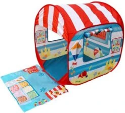 Pop-Up Strandtent: Beach Hut - Speeltent -Buiten Kamperen Apparatuur 1200x1089