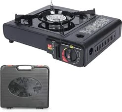 Borvat® |Draagbare Gasfornuis - Camping Kookstel - Inclusief 4 Gasflessen - Gas Stove - Gasfornuis - Kooktoestel - Outdoor - Op Reis + Gratis Smartphone Auto Magneethouder. -Buiten Kamperen Apparatuur 1200x1103 6