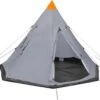 VidaXL Tent 4-persoons Grijs 1 VidaXL Tent 4-persoons Grijs -Buiten Kamperen Apparatuur 1200x1116