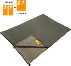 Dutch Mountains Slaapzak Vlieland XL - Grote Katoenen 210 X 80cm Lichtgewicht - Incl. Tasje En Tochtstrip -Comfortzone: 5-8 Graden- -Buiten Kamperen Apparatuur 1200x1116 5